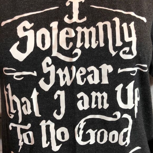 Harry Potter I Solemnly Swear Up To No Good Tee S - Picture 6 of 8